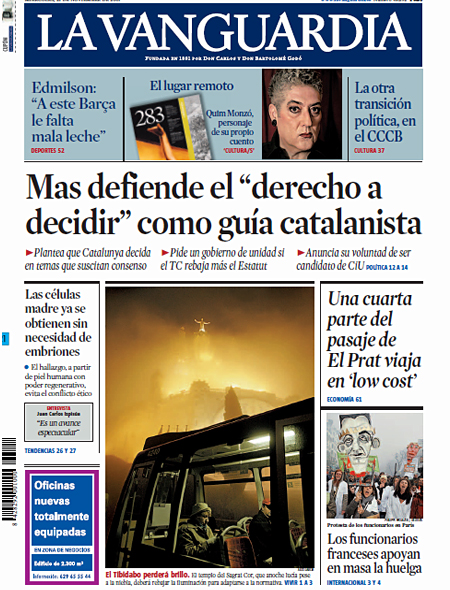 La Vanguardia. Noviembre 2007