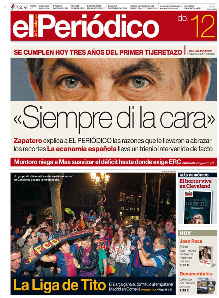 El Periódico. May 2013